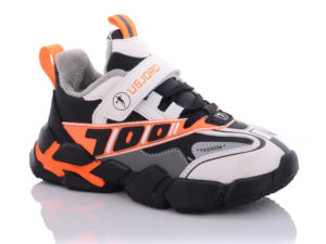 93-2068 черно-оранжевый, флис-стриженый мех